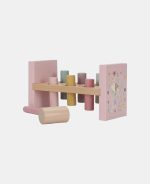 Jucărie din lemn FSC cu cilindri și ciocan-Fairy Garden- Little Dutch - imagine 3