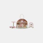 Căsuță de păpuși portabilă din lemn FSC cu zâne și mobilier - Fairy Garden - Little Dutch