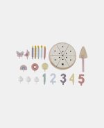 Tort aniversar cu decorațiuni pentru 1-5 ani - Roz - Little Dutch - imagine 5