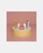 Tort aniversar cu decorațiuni pentru 1-5 ani - Roz - Little Dutch - imagine 8