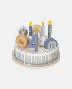Tort aniversar cu decorațiuni pentru 1-5 ani - Albastru - Little Dutch - imagine 2