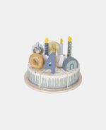 Tort aniversar cu decorațiuni pentru 1-5 ani - Albastru - Little Dutch