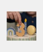 Tort aniversar cu decorațiuni pentru 1-5 ani - Albastru - Little Dutch - imagine 7