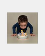 Tort aniversar cu decorațiuni pentru 1-5 ani - Albastru - Little Dutch - imagine 8