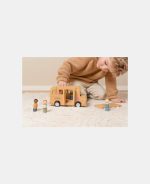 Autobuz scolar din lemn FSC - Little Dutch - imagine 6