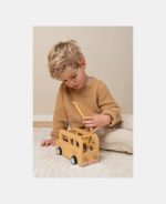 Autobuz scolar din lemn FSC - Little Dutch - imagine 8
