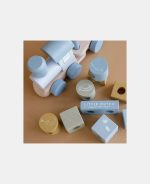 Trenuleț din lemn FSC pentru stivuire - Ocean Blue - Little Dutch - imagine 7