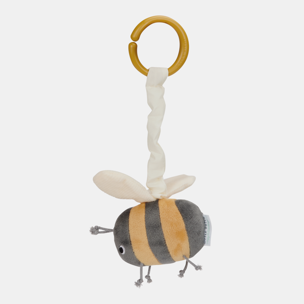 LD8513-Pull-and-Shake-Bumblebee-1.png Jucărie din pluș cu vibrații Albinuță colecția Little Goose Little Dutch - imagine 1