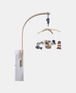 Carusel muzical din lemn natur - colectia Sailors Bay - Little Dutch - imagine 2