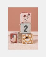 Set de 4 cuburi senzoriale pentru bebeluși colecția Flowers & Butterflies Little Dutch - imagine 4