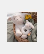 Jucărie zornăitoare pentru bebeluși - Sheep - Colecția Little Farm - Little Dutch - imagine 4
