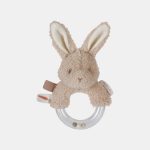 Jucărie din pluș cu inel cu mărgele - Iepuraș - Baby Bunny - Little Dutch