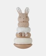 Jucărie din lemn FSC și textil pentru stivuire - Baby Bunny - Little Dutch - imagine 2