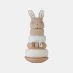 Jucărie din lemn FSC și textil pentru stivuire - Baby Bunny - Little Dutch
