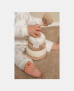 Jucărie din lemn FSC și textil pentru stivuire - Baby Bunny - Little Dutch - imagine 5