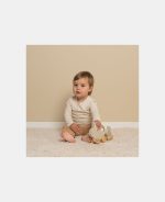 Jucărie din lemn FSC cu roți și șnur pentru tras - Baby Bunny - Little Dutch - imagine 5
