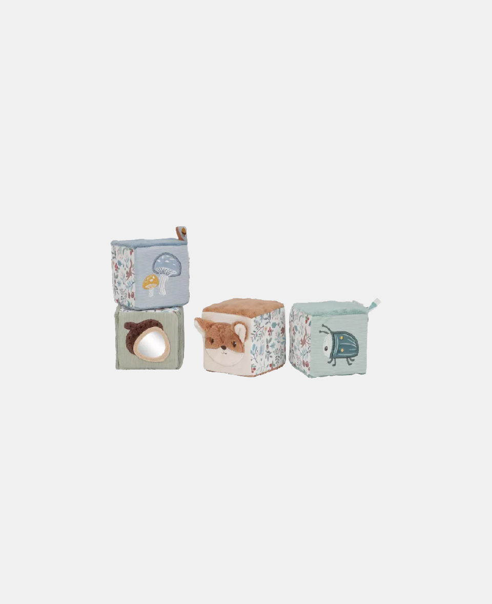 LD8916.jpg Set de 4 cuburi senzoriale pentru bebeluși- Forest Friends- Little Dutch - imagine 1
