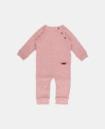 Salopetă pentru bebeluși Pink Melange Little Dutch - imagine 2