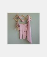 Salopetă pentru bebeluși Pink Melange Little Dutch - imagine 5