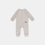 Salopetă pentru bebeluși Grey Melange Little Dutch