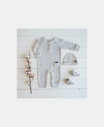 Salopetă pentru bebeluși Grey Melange Little Dutch - imagine 4