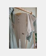Salopetă pentru bebeluși Grey Melange Little Dutch - imagine 5