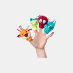 Lilliputiens marionete de pluș pentru degete Animăluțe din junglă