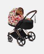 Carucior 2 in 1 Landou MIOS Lux Spring Blossom Light | light beige + Cadru Carucior pentru Copii Mios Chrome Black + Parte Sport Carucior MIOS Spring Blossom Light | light beige Cybex Fashion - imagine 3