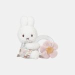 Jucarie din plus cu inel cu margele - Miffy Vintage Little Flowers - Little Dutch
