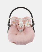 Jucarie senzoriala pentru carucior - Miffy Vintage Little Flowers - Little Dutch - imagine 3