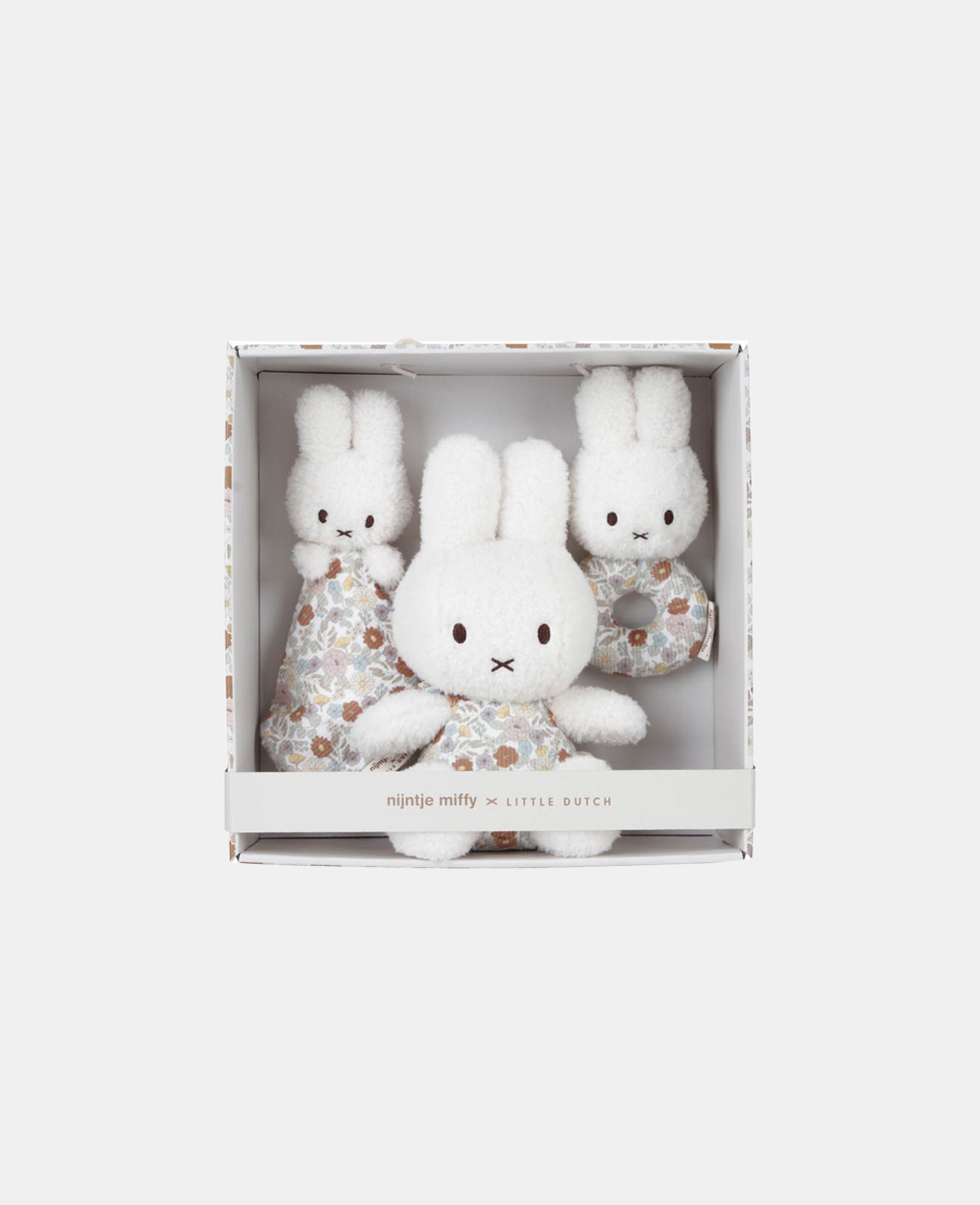 NIJN779.jpg Cutie cadou pentru bebelusi - Miffy Vintage Little Flowers - Little Dutch - imagine 1