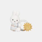 Jucarie din plus cu inel cu margele - Miffy Vintage Sunny Stripes - Little Dutch
