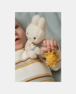 Jucarie din plus cu inel cu margele - Miffy Vintage Sunny Stripes - Little Dutch - imagine 5
