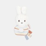 Jucarie zornaitoare din plus cu inel - Miffy Vintage Sunny Stripes - Little Dutch