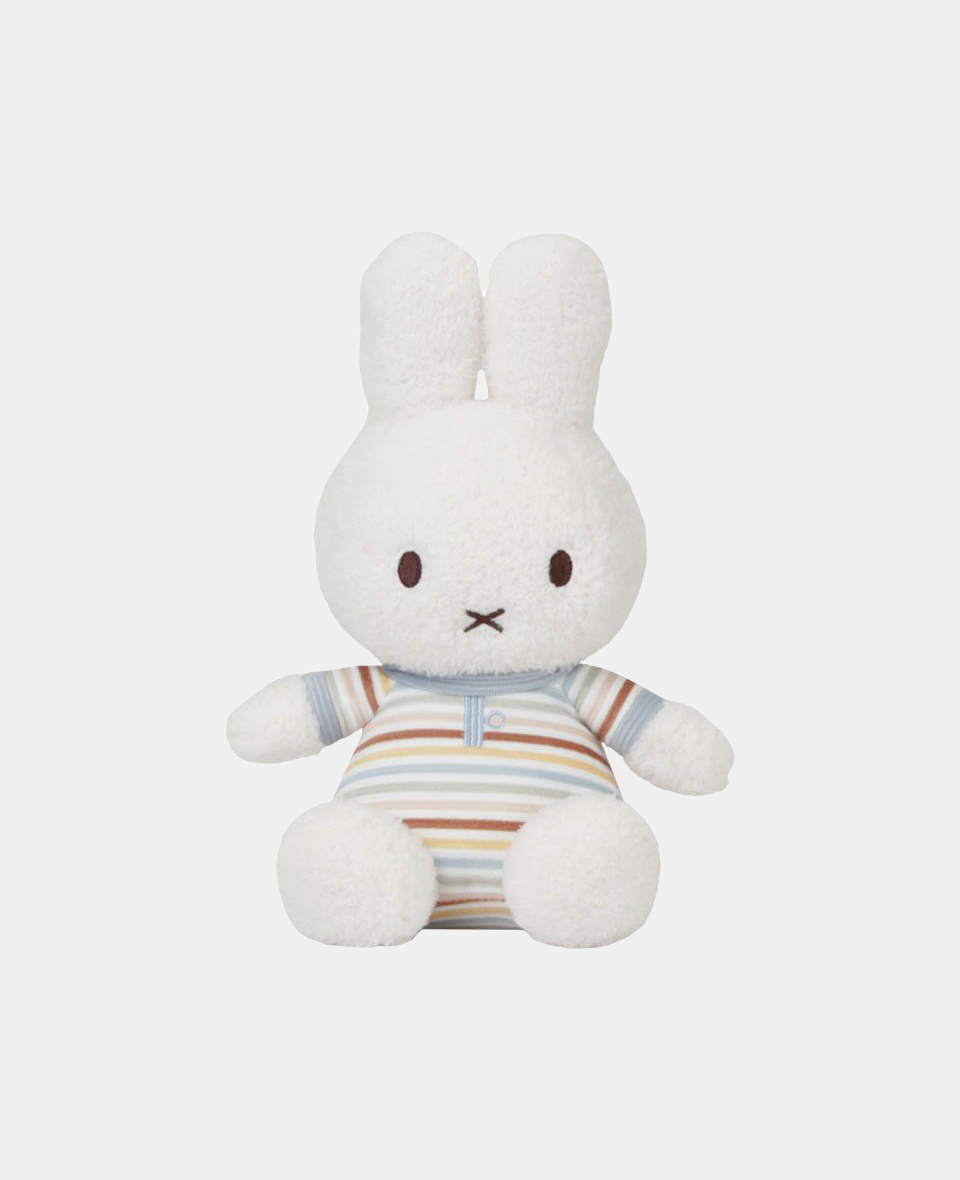 NIJN878.jpg Jucarie din plus - 35 cm - Miffy Vintage Sunny Stripes - Little Dutch - imagine 1