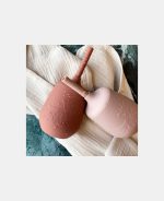 Adita silicone cup with straw - Woodrose - Nuuroo - imagine 3