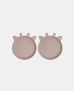 Akila silicone plate 2-pack Giraf - Woodrose - Nuuroo - imagine 2