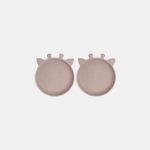 Akila silicone plate 2-pack Giraf - Woodrose - Nuuroo