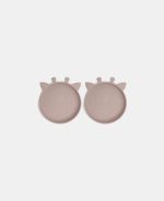 Akila silicone plate 2-pack Giraf - Woodrose - Nuuroo