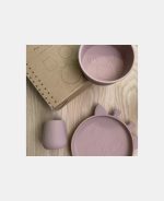Akila silicone plate 2-pack Giraf - Woodrose - Nuuroo - imagine 4