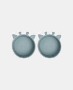 Alex silicone deep plate 2-pack Giraf - Lead - Nuuroo - imagine 3