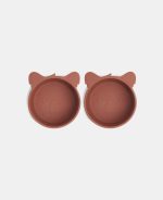 Alex silicone deep plate 2-pack Koala - Mahogany - Nuuroo - imagine 3