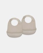 Bavetă din silicon - Set 2 bucăți - Cobblestone – Nuuroo - imagine 2