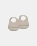 Bavetă din silicon - Set 2 bucăți - Cobblestone – Nuuroo