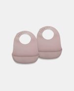 Bavetă din silicon - Set 2 bucăți - Woodrose – Nuuroo - imagine 2