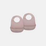 Bavetă din silicon - Set 2 bucăți - Woodrose – Nuuroo