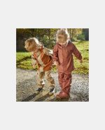 Costum impermeabil pentru ploaie cu salopeta - Carla - Mahogany - Multi Mix - Nuuroo - imagine 8