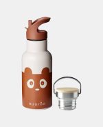 Sticla termos din otel inoxidabil Bertil - 350 ml - Bear - Caramel Café - Nuuroo - imagine 2