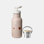 Sticla termos din otel inoxidabil Bertil - 350 ml - Flower Bee - Sand - Nuuroo