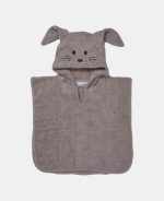 Nuuroo Adelin Poncho cu glugă din bumbac organic Cobblestone - imagine 2
